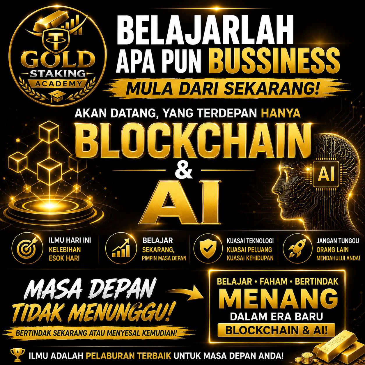 Beli emas harga lantai dekat market, tiada spread. Semua dalam blockchain.