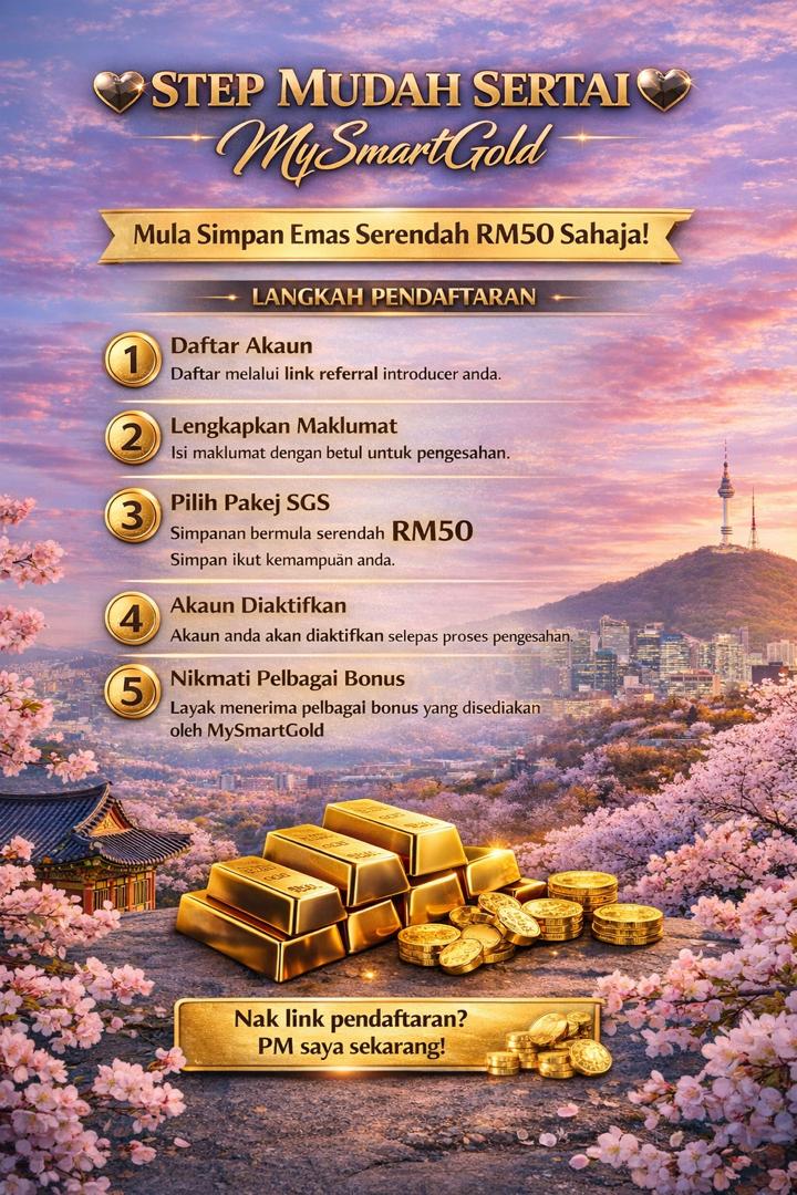Simpan Emas serendah Rm50