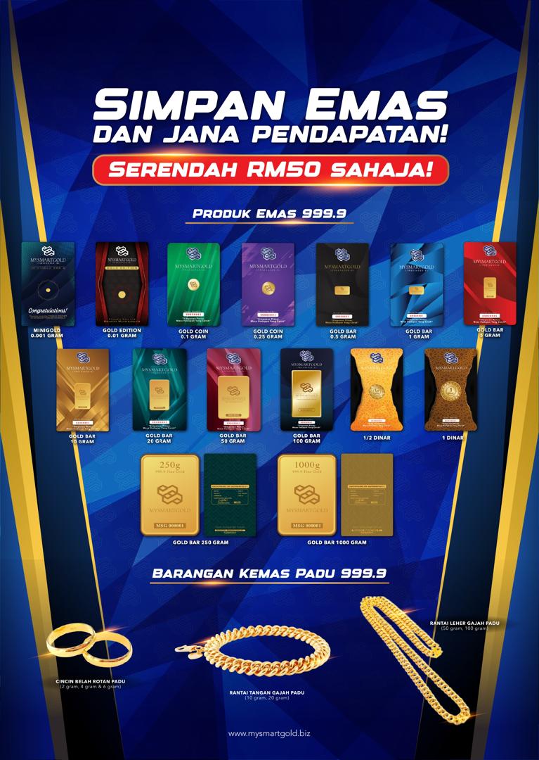 Simpan Emas serendah Rm50