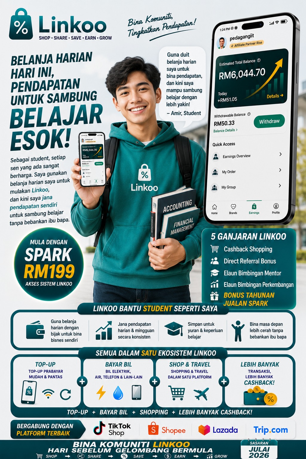 Shopping dapat cashback