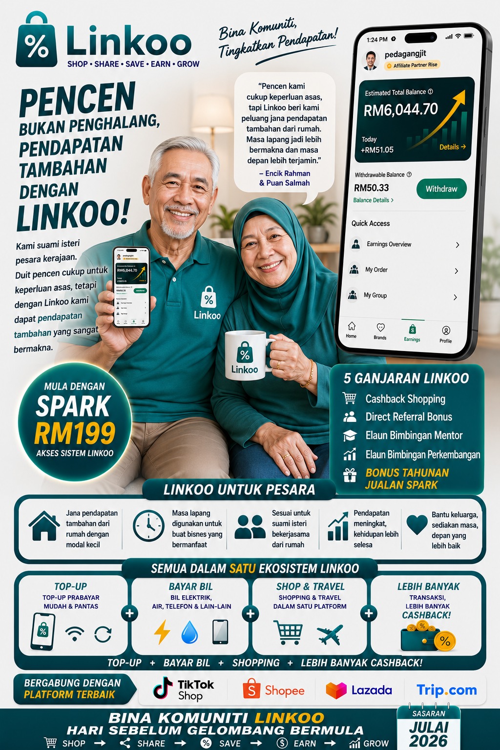 Shopping dapat cashback