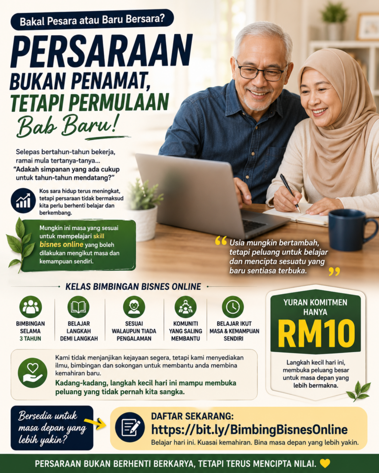 Terus Belajar, Terus Berkembang Walaupun Sudah Bersara