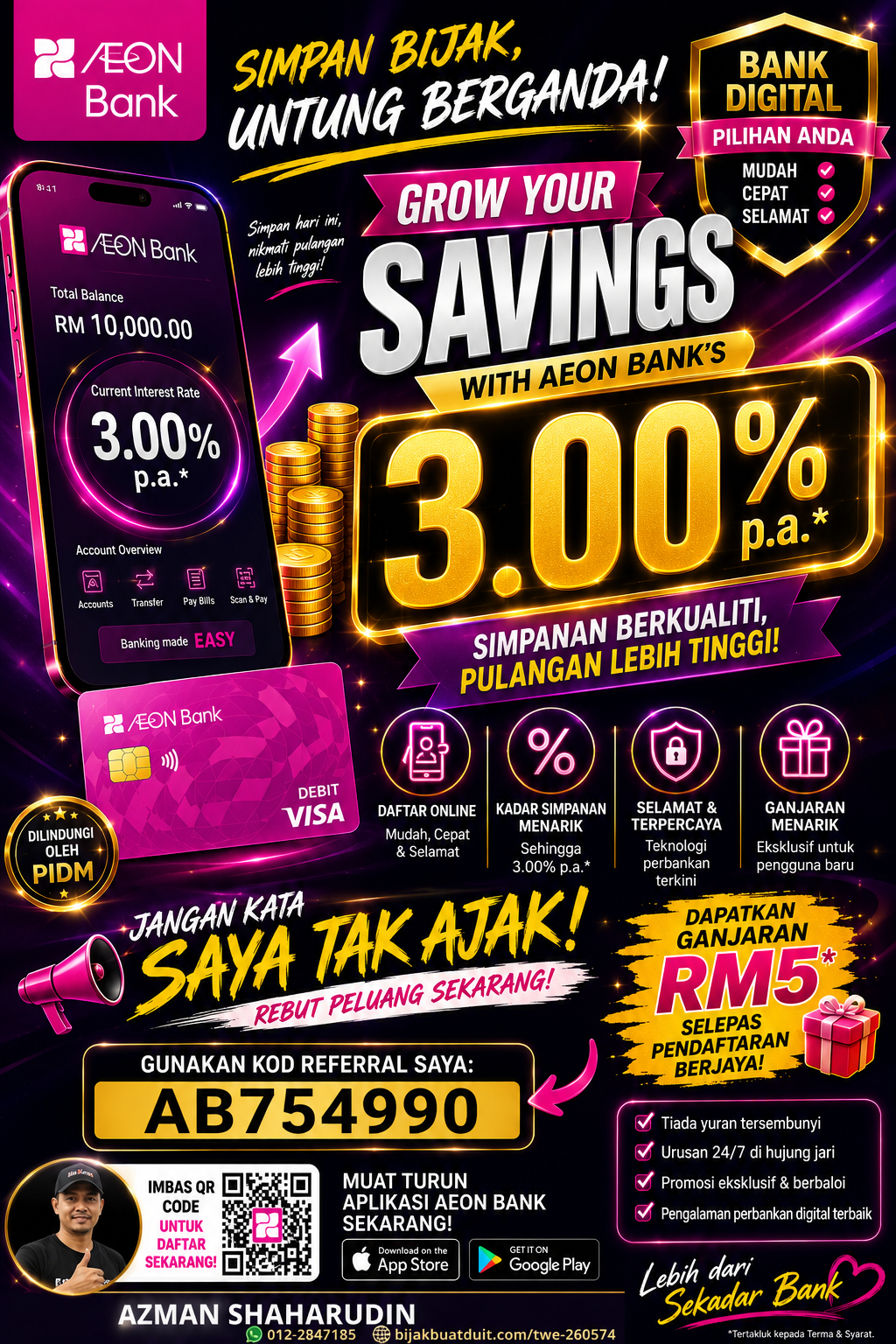 Aeon Bank Debit Card