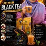 VCAFE PREMIUN BLACK TEA MINUMAN TEH SEDAP DAN PENUH KHASIAT DARI SUMBER ALAM SEMULA JADI