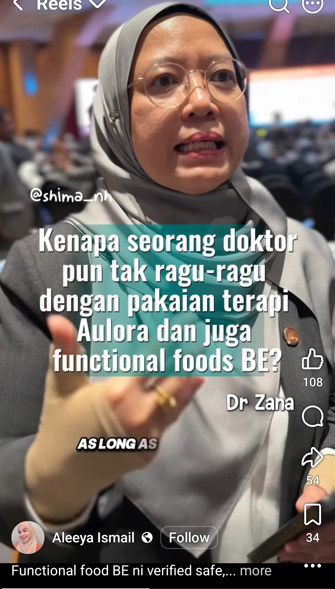 Testimony AULORA dan Functional Food BE
