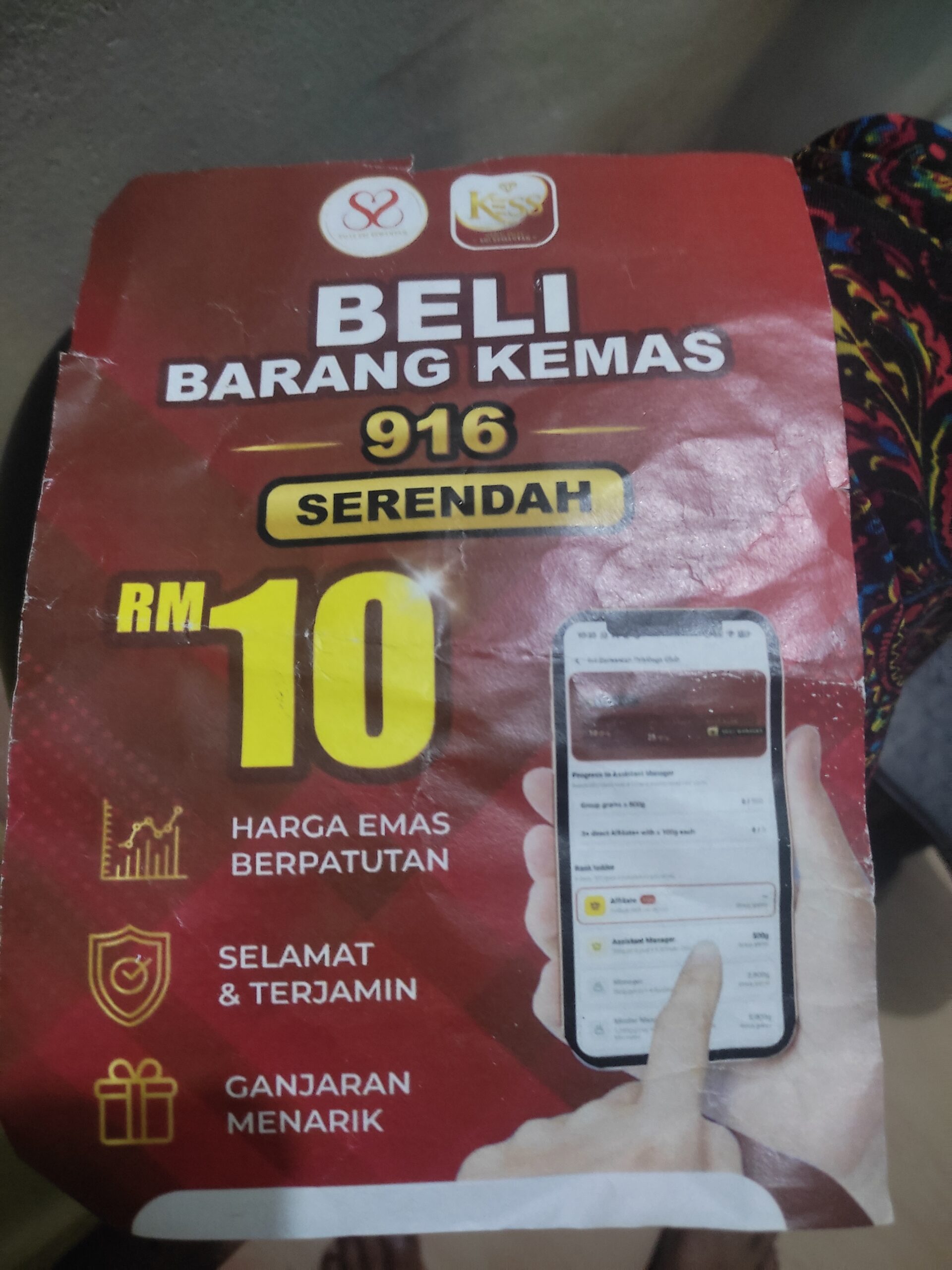 Dftar perecuma dpt emas 0.1 gram percuma