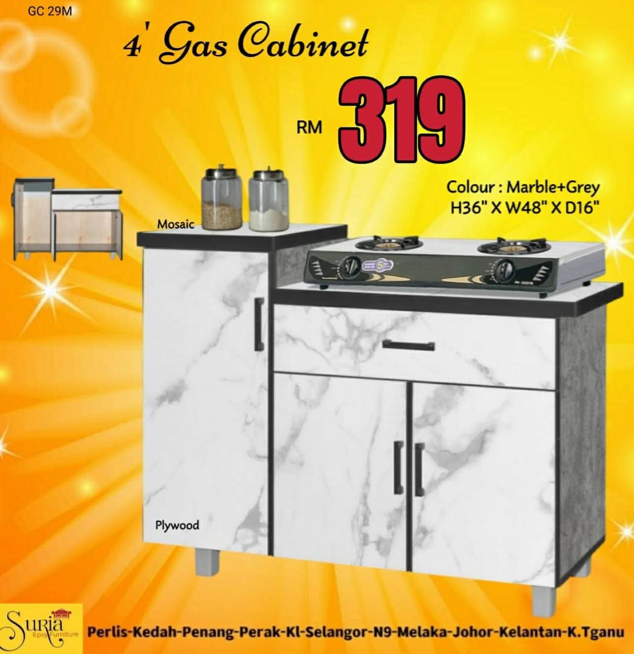 KABINET DAPUR MAMPU MILIK HARGA DIRECT KILANG BOLEH COD