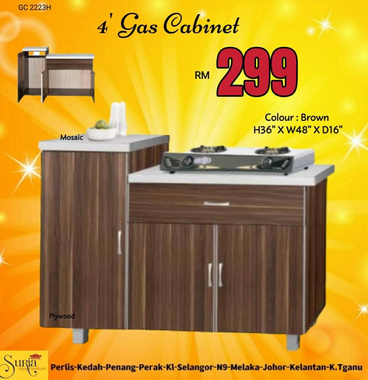 KABINET DAPUR MAMPU MILIK HARGA DIRECT KILANG BOLEH COD