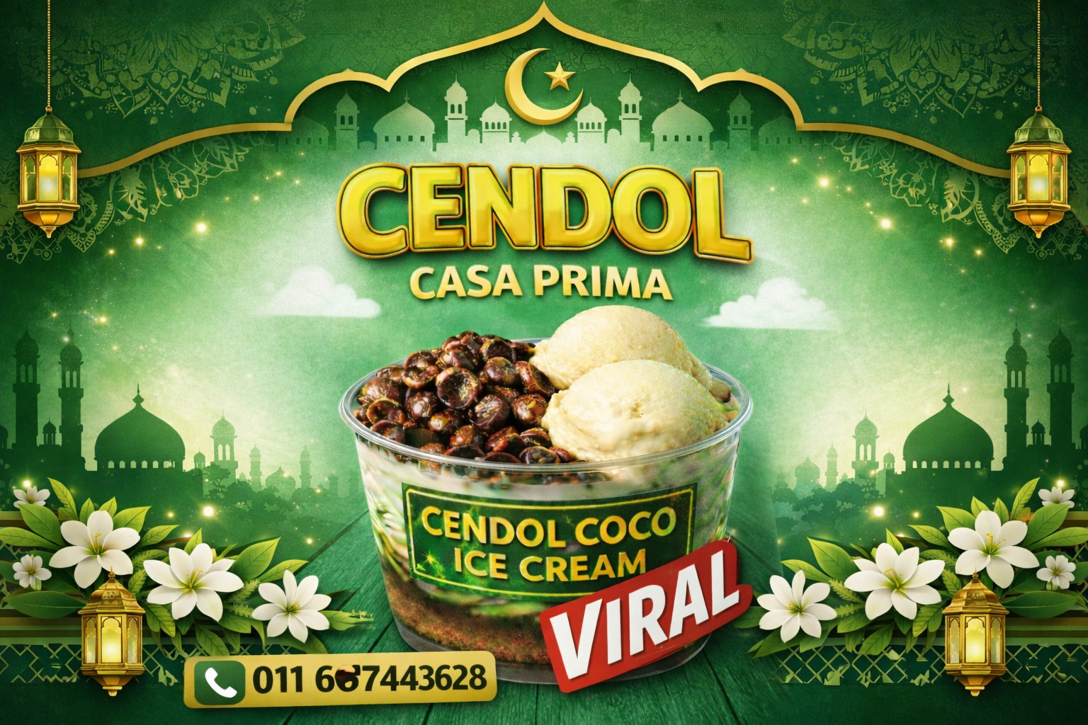 CENDOL COCO CRUNCH ICE CREAM VIRAL