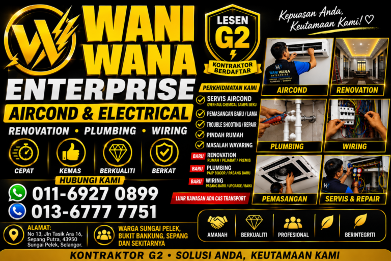 Perkhidmatan /WIRING/AIRCOND/RENOVATION