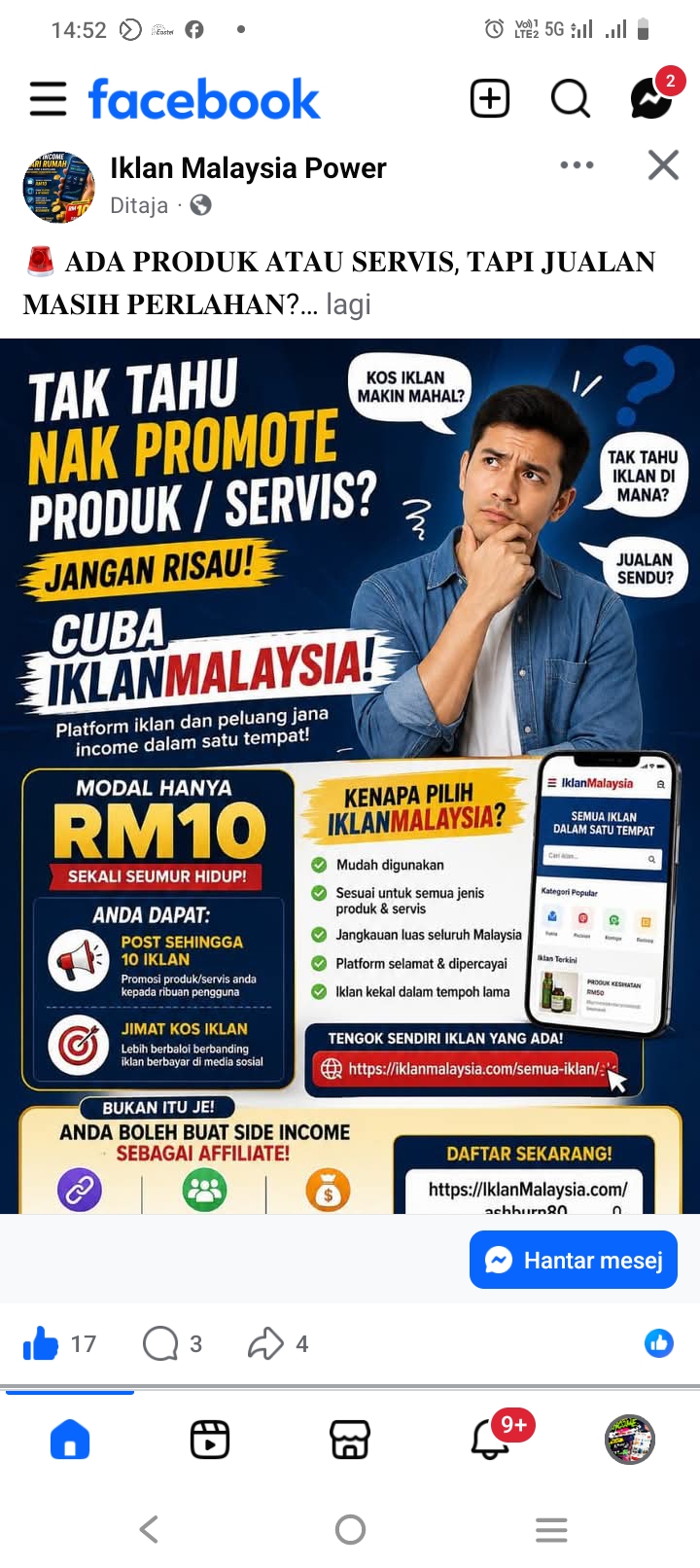 Berikan sambil jana income