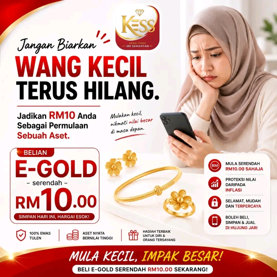 Jom simpan emas bermula rm10
