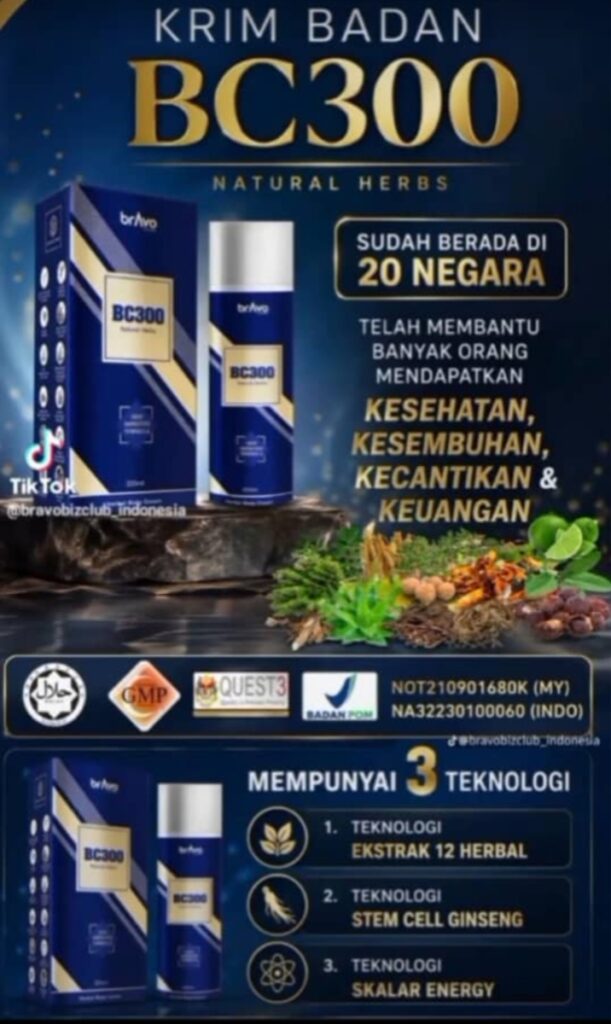 BC300 KRIM BADAN BERTENAGA SKALAR