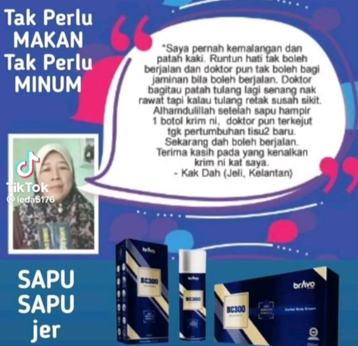 BC300 KRIM BADAN BERTENAGA SKALAR