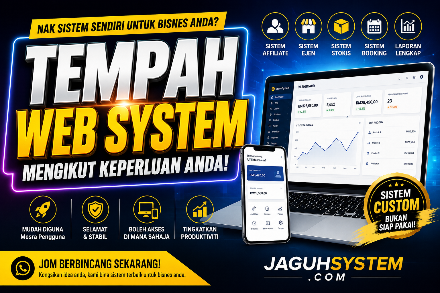 Tempah Web System