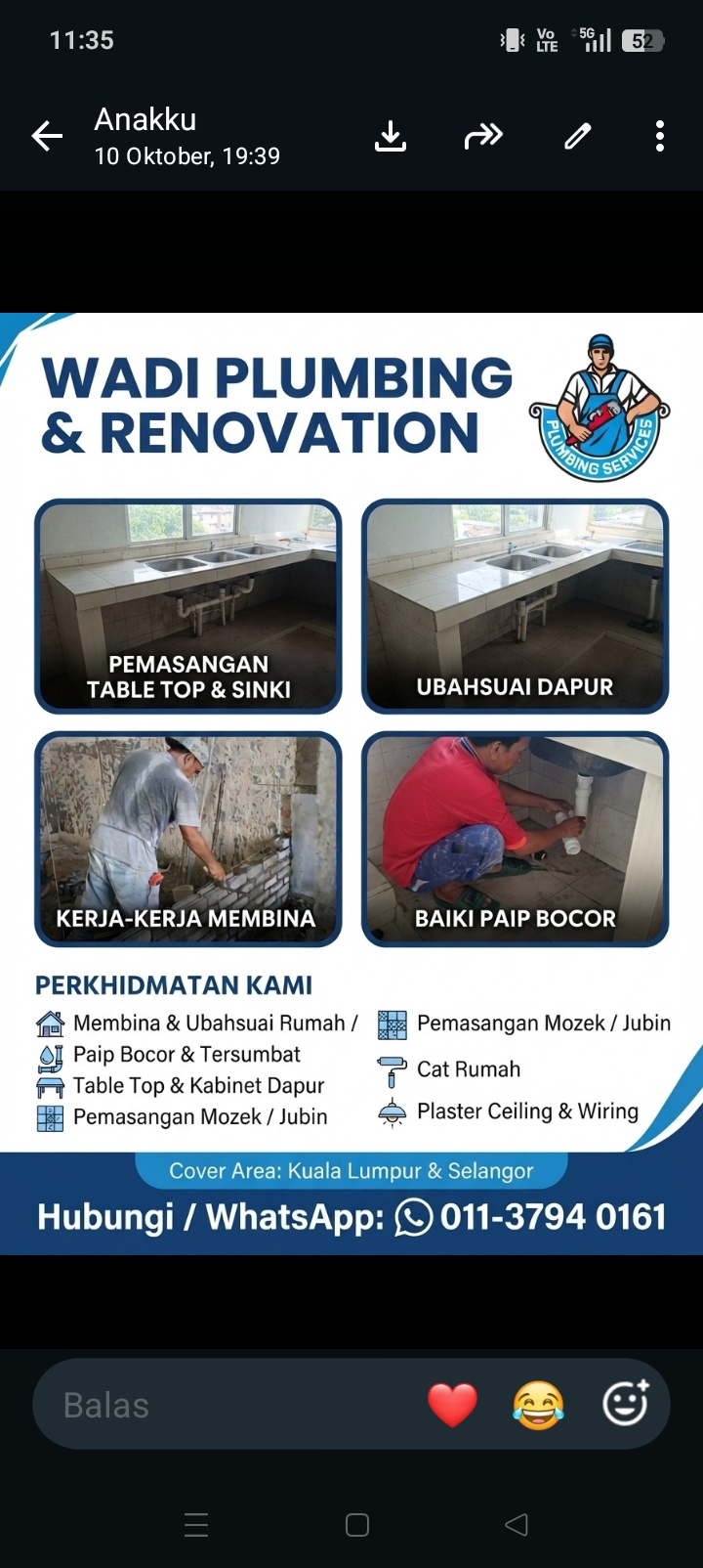 REPAIR BUMBUNG, RENOVATION DAN PLUMBER SERVICE TAMAN UKAY PERDANA