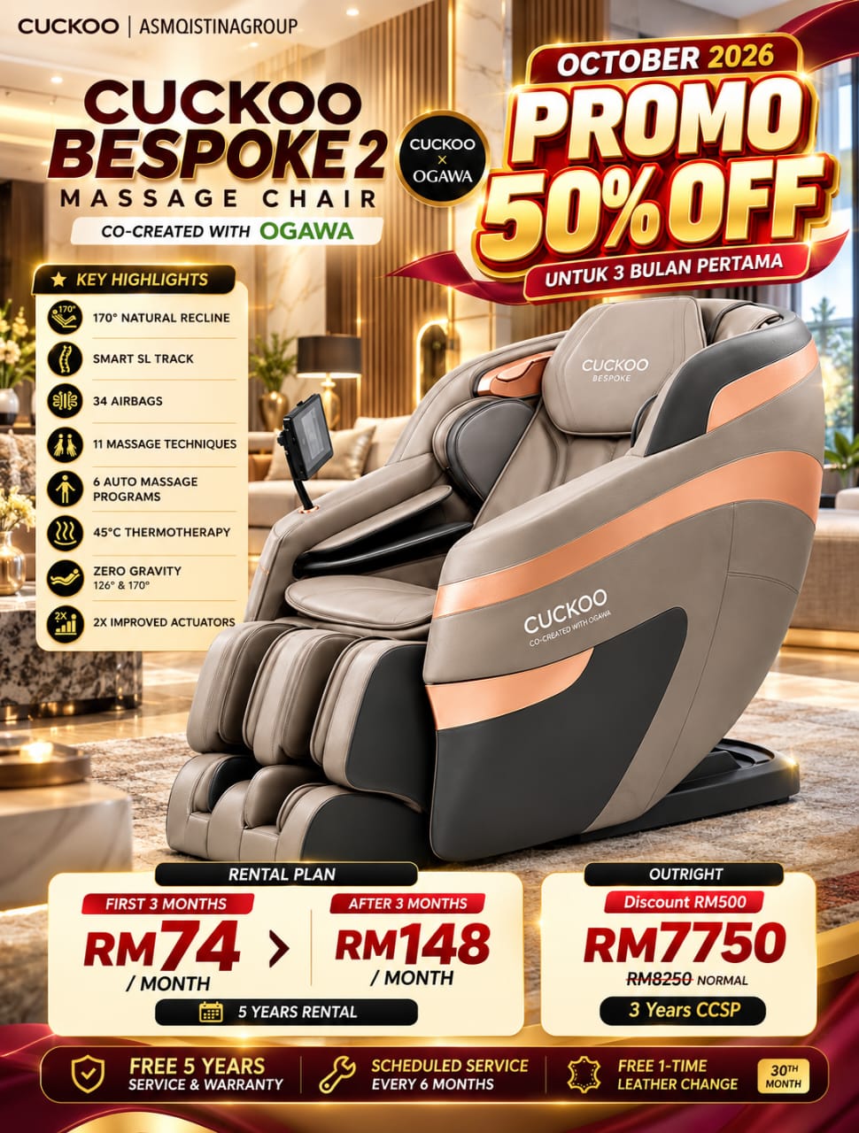 Promo OKTOBER : MASSAGE CHAIR CUCKOO x OGAWA