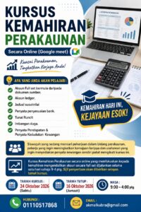 NAK KUASAI KEMAHIRAN PERAKAUNAN?
