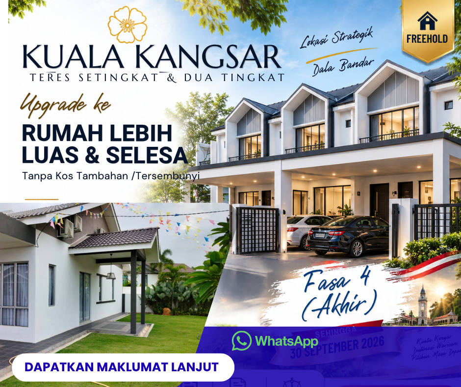 Rumah Corner Lot Seluruh Perak