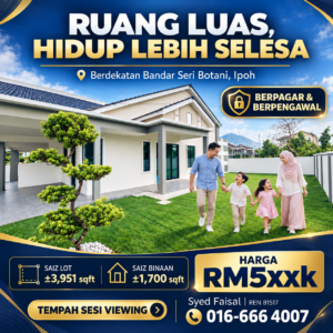 Rumah Corner Lot Seluruh Perak