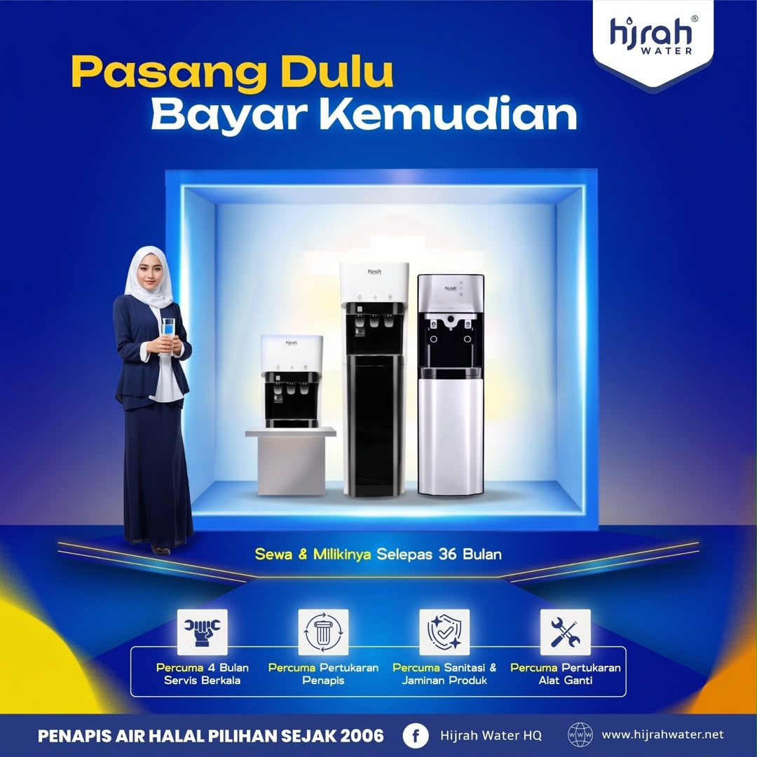 Air Hidrogen Dari Syaa Premium, Penapis Air HijrahWater