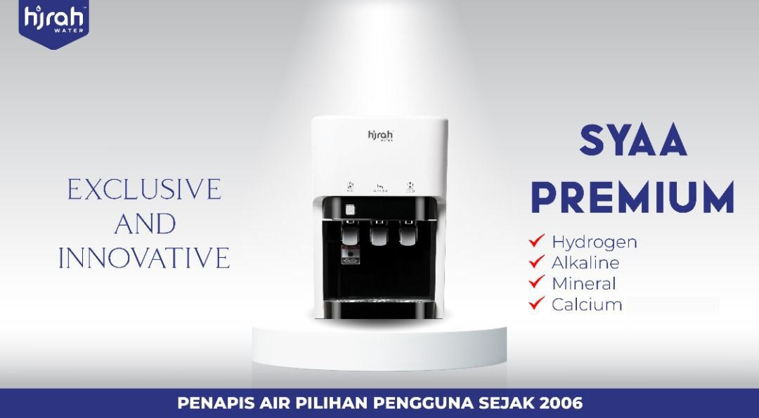 Air Hidrogen Dari Syaa Premium, Penapis Air HijrahWater