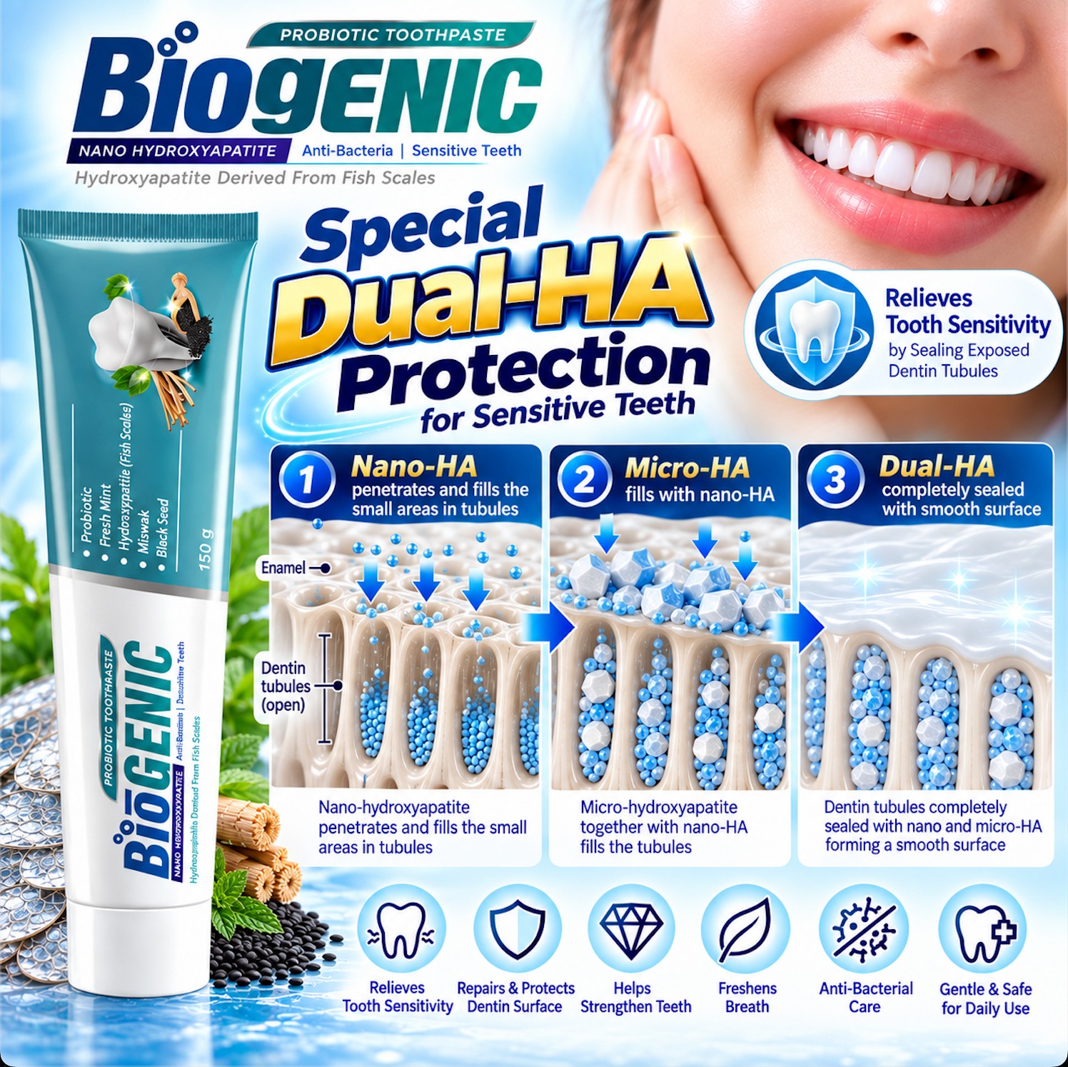 Biogenic Probiotic Toothpaste