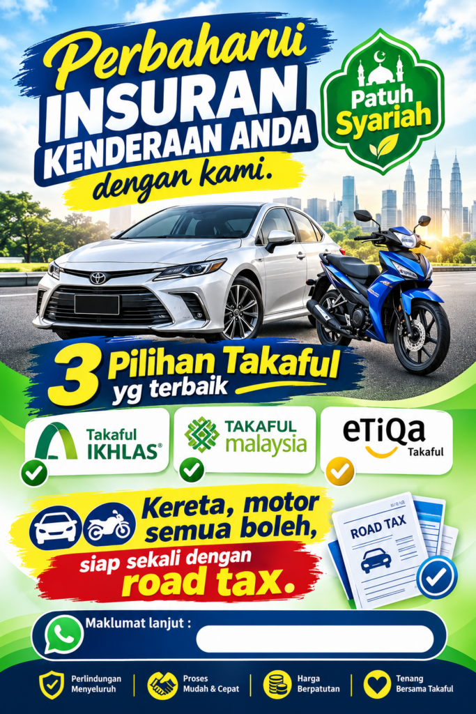 INSURAN DAN ROADTAX PERCUMA